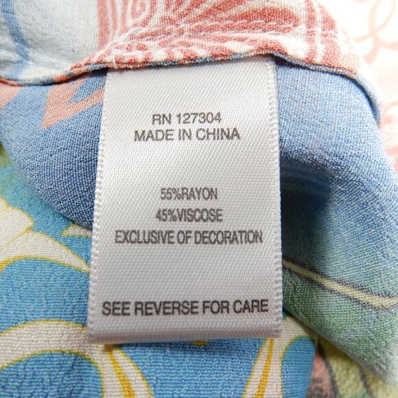 John Mark Embroidered Print KIMONO Jacket Size S Multi Tassel Sleeve NWT $119 - Picture 10 of 10